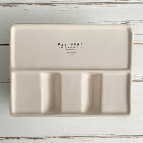 Rae Dunn THINGS Organizer With Flowers - Picture 5 of 7